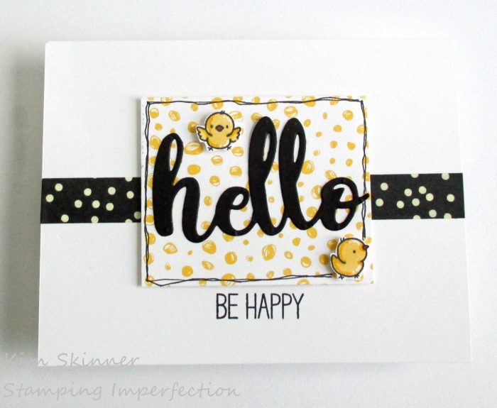 Clean and Simple Card With MFT Stamps Happy Hippos