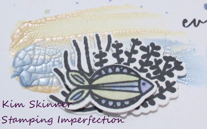 Use Nuvo Crackle Mousse With Catherine Pooler's Vitamin Sea To Create A Quick Card