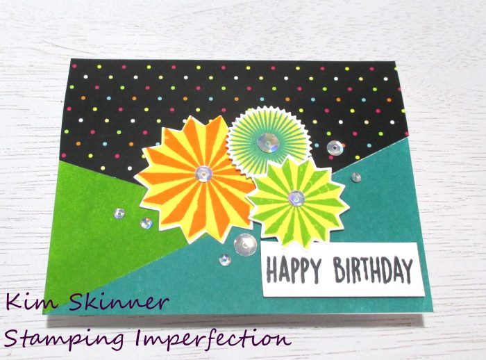 Creating a quick card with patterned paper and ink blending with Catherine Pooler designs