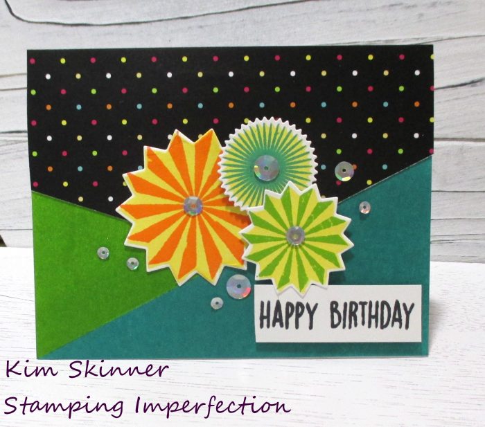 Creating a quick card with patterned paper and ink blending with Catherine Pooler designs