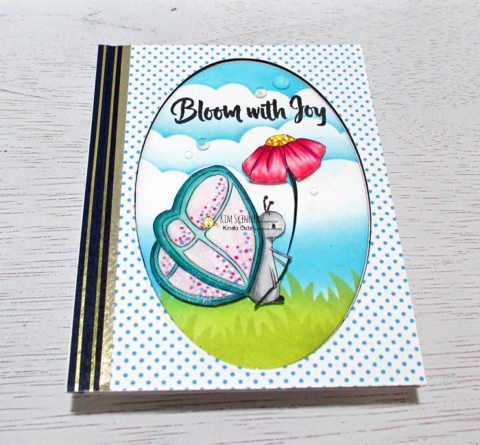 Digital Stamp Butterfly and Flower Card and Bookmarks