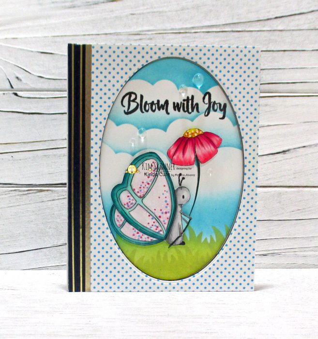 Digital Stamp Butterfly and Flower Card and Bookmarks
