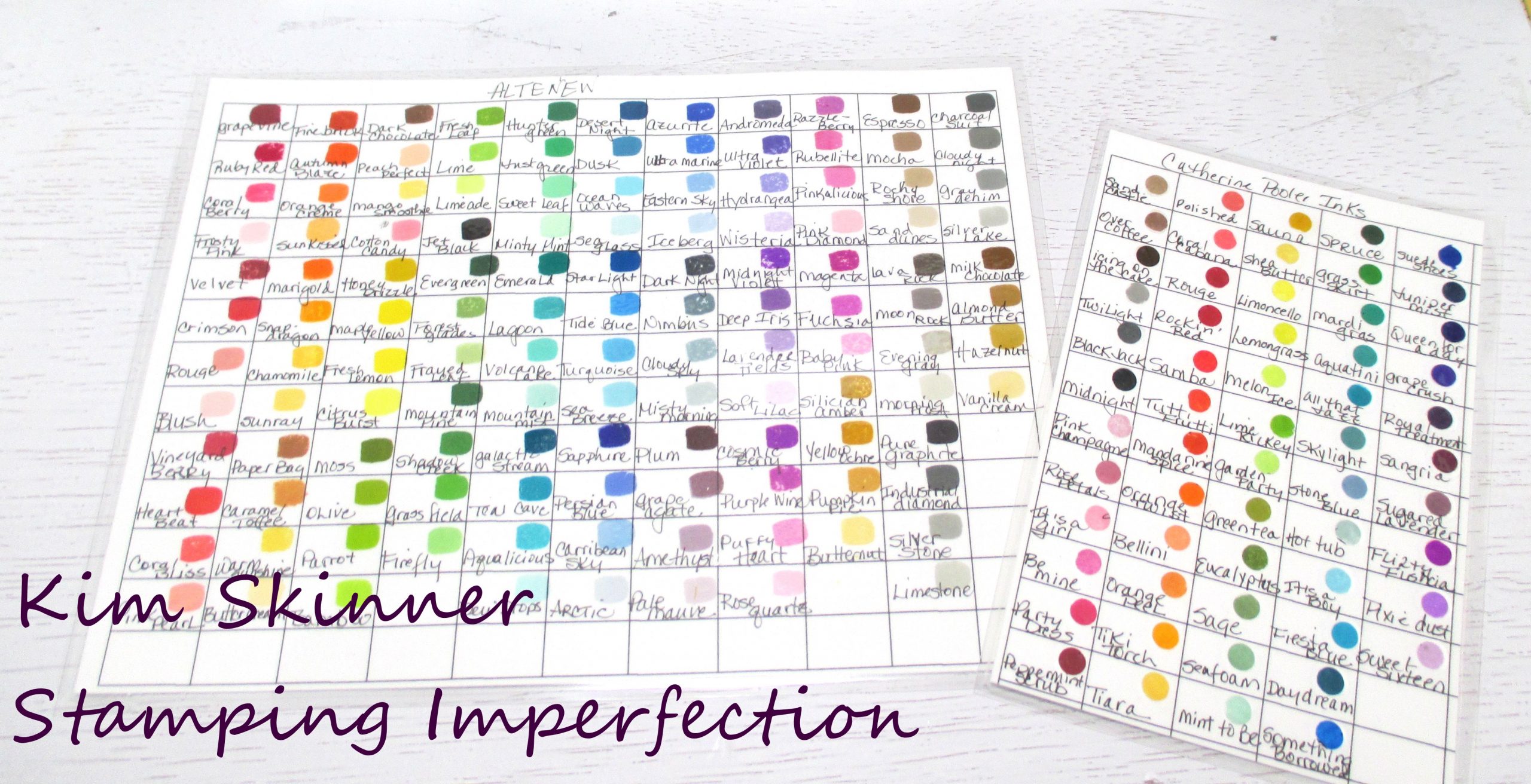 Quick Tip Ink Pad Organization + Free Template Stamping Imperfection
