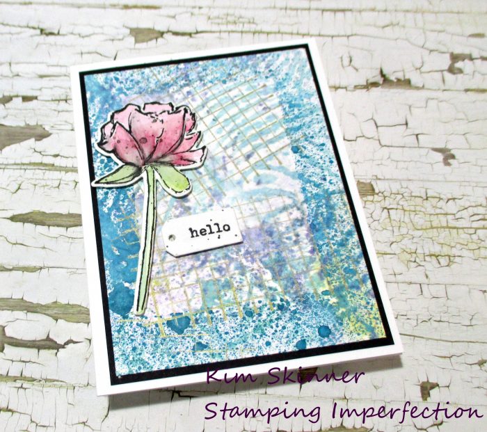 Using mixed media to create card backgrounds and art journal pages