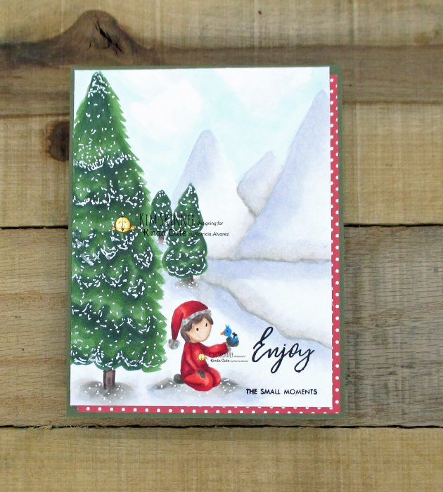 Snowy scene with digital images by kinda cute by patricia