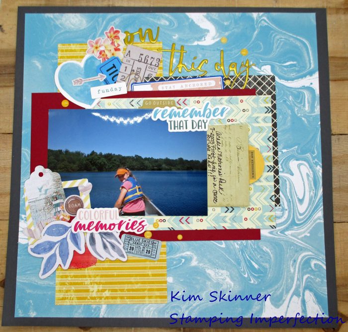 Layout a day challenge scrap happy 1020 day 8