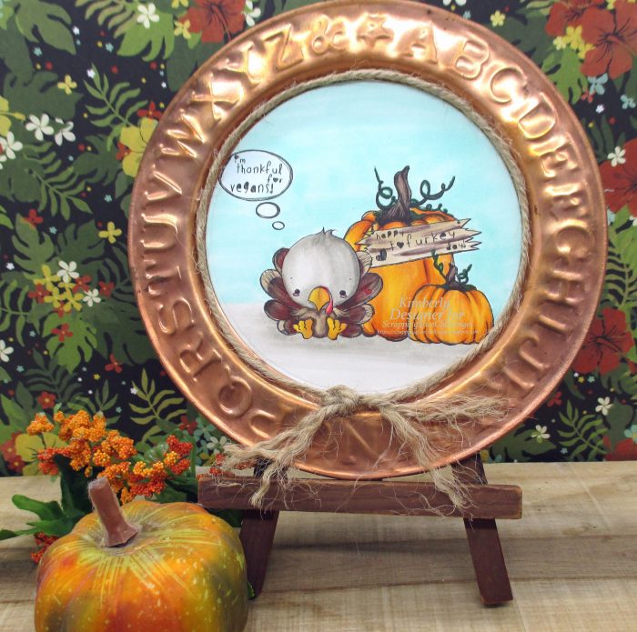 Using a digital image to create Thanksgiving Home Decor