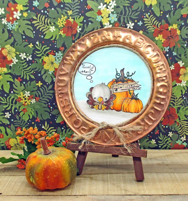 Using a digital image to create Thanksgiving Home Decor