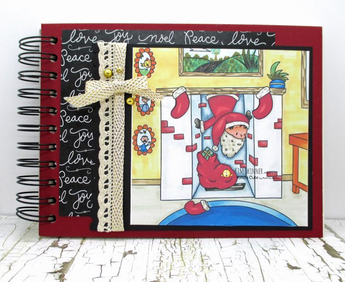 Mini Christmas Scrapbook with Digital stamps