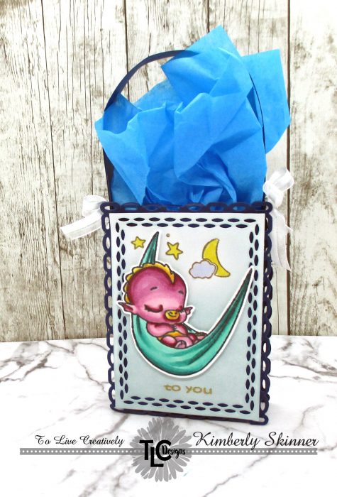 Create an easy gift bag with rectangle dies