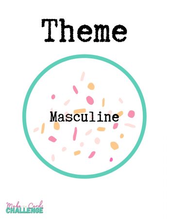 Masculine Card Theme for Make The Cards challenge