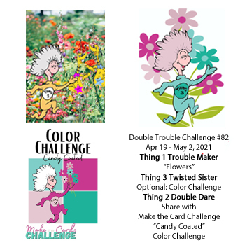 Double Trouble Challenge + Make the Cards Challenge