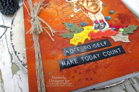 Autumn Journal With Mixed Media Elements