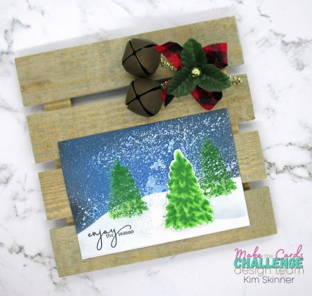 Create a snowstorm on a card