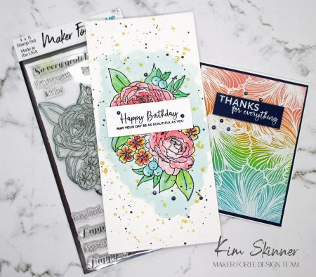 Ink techniques for floral cards