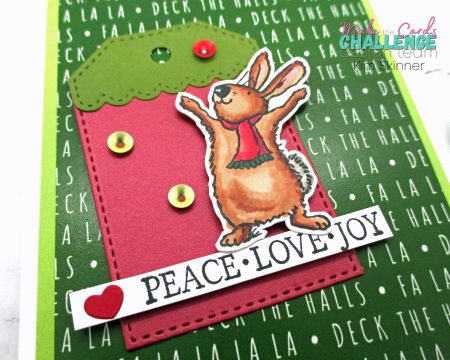 Traditional Christmas Colors card challenge