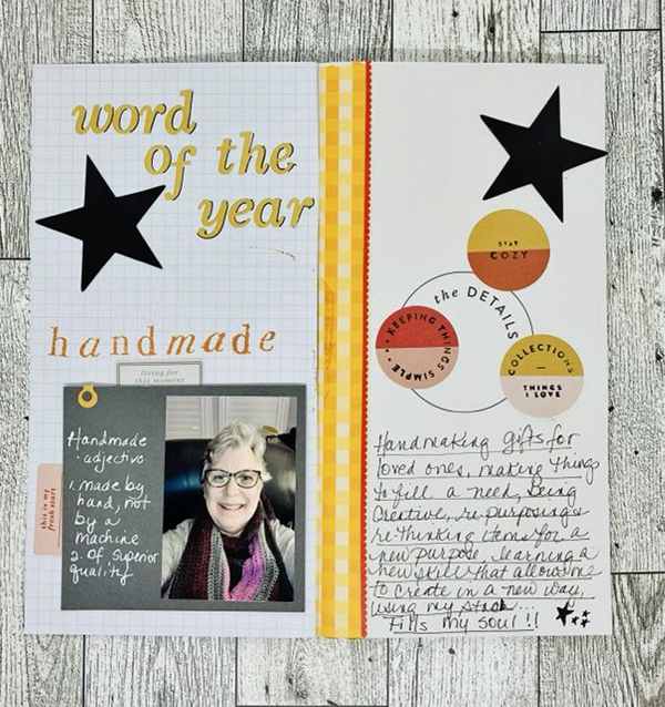 stamping imperfection word of the year: handmade