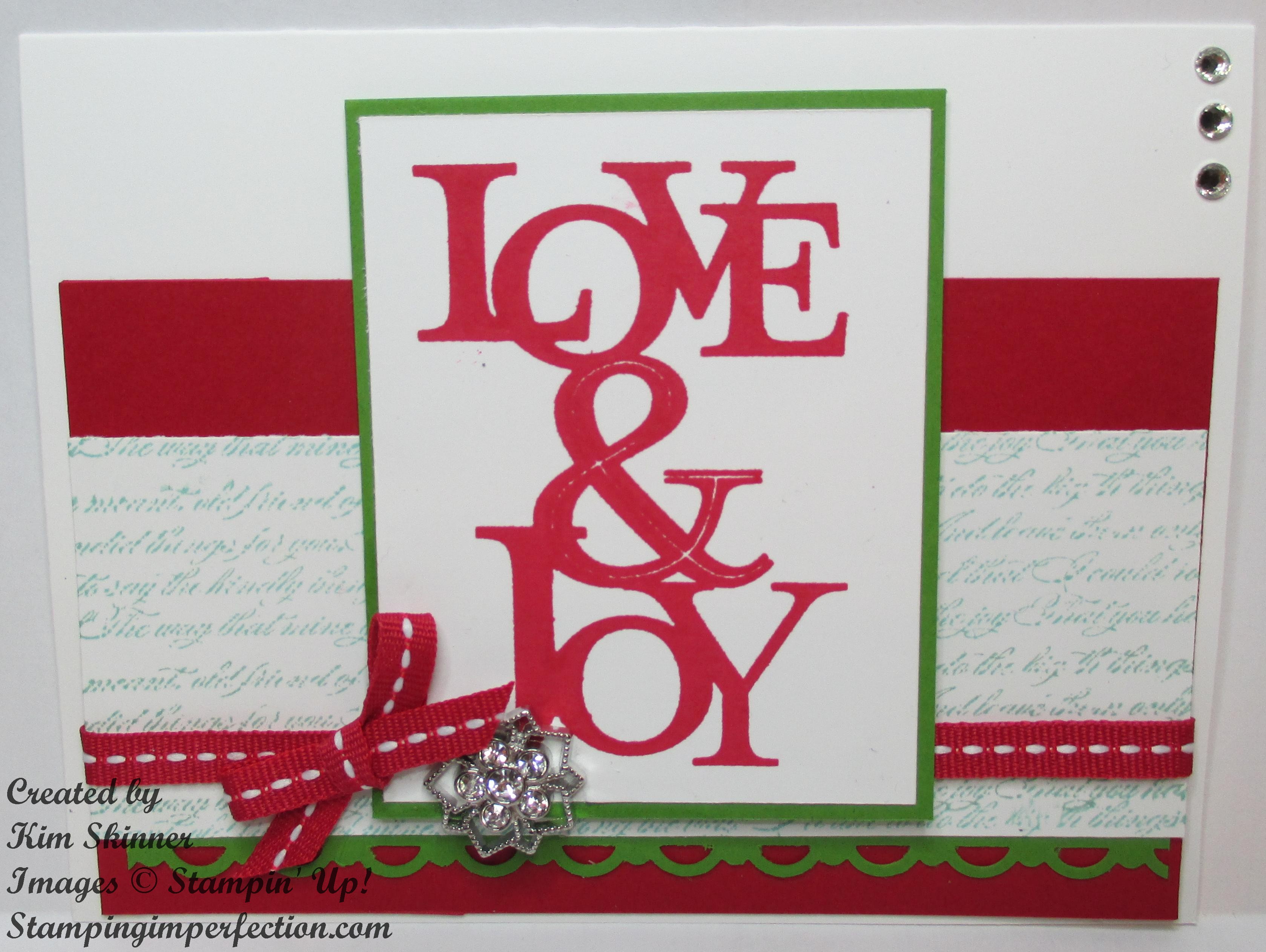 quick and easy love & joy card