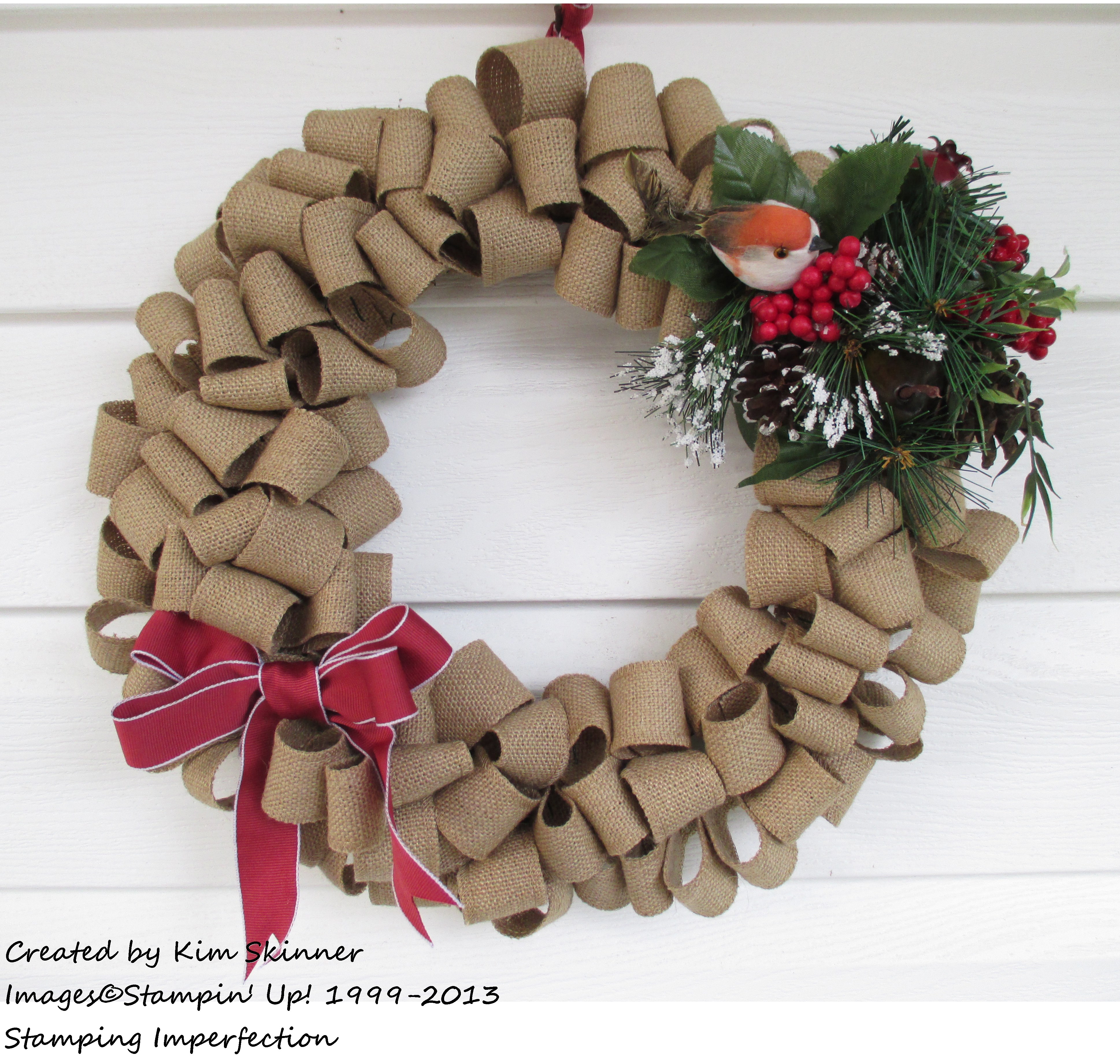 easy burlap wreath