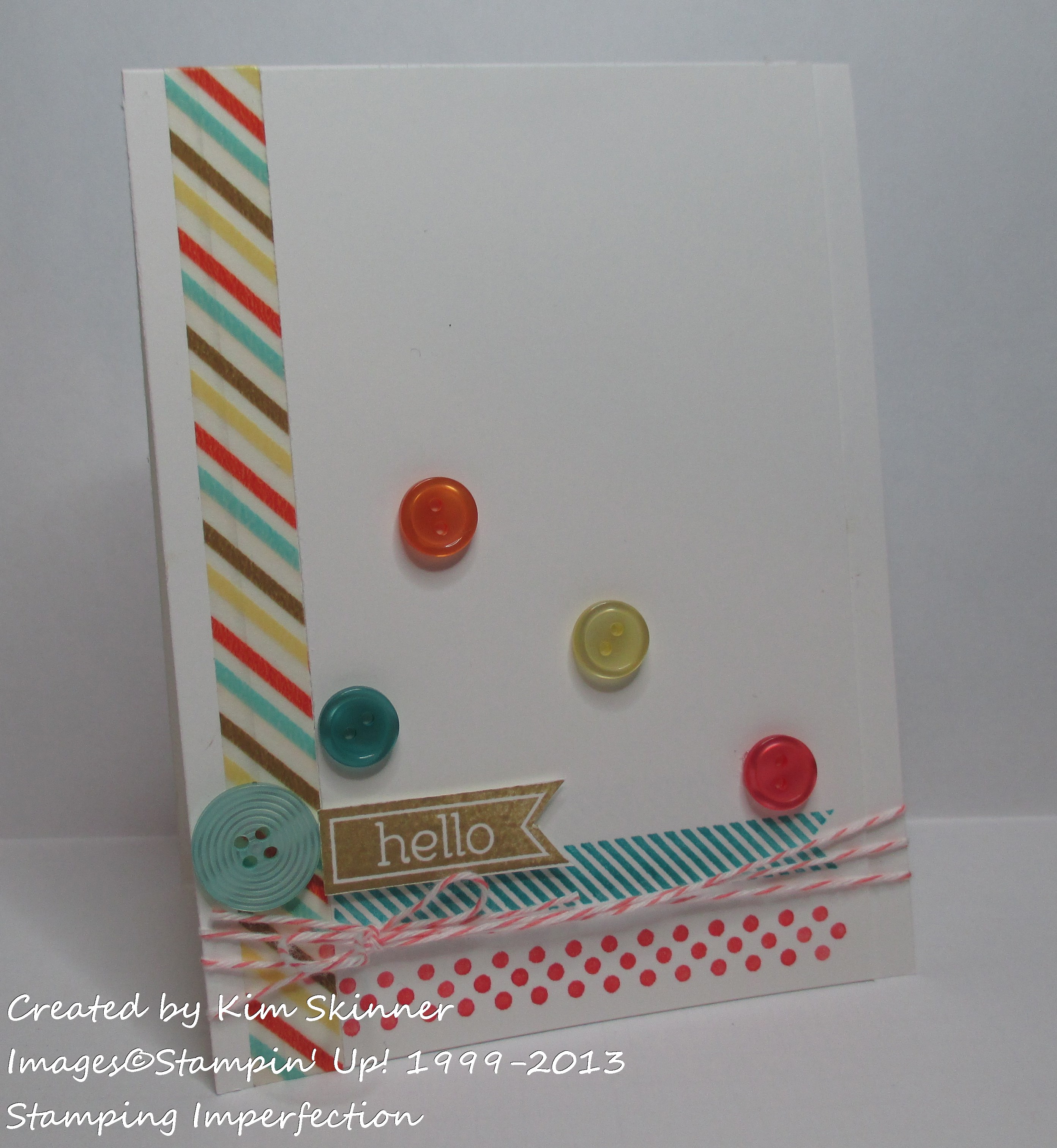 quick card with trendy touches