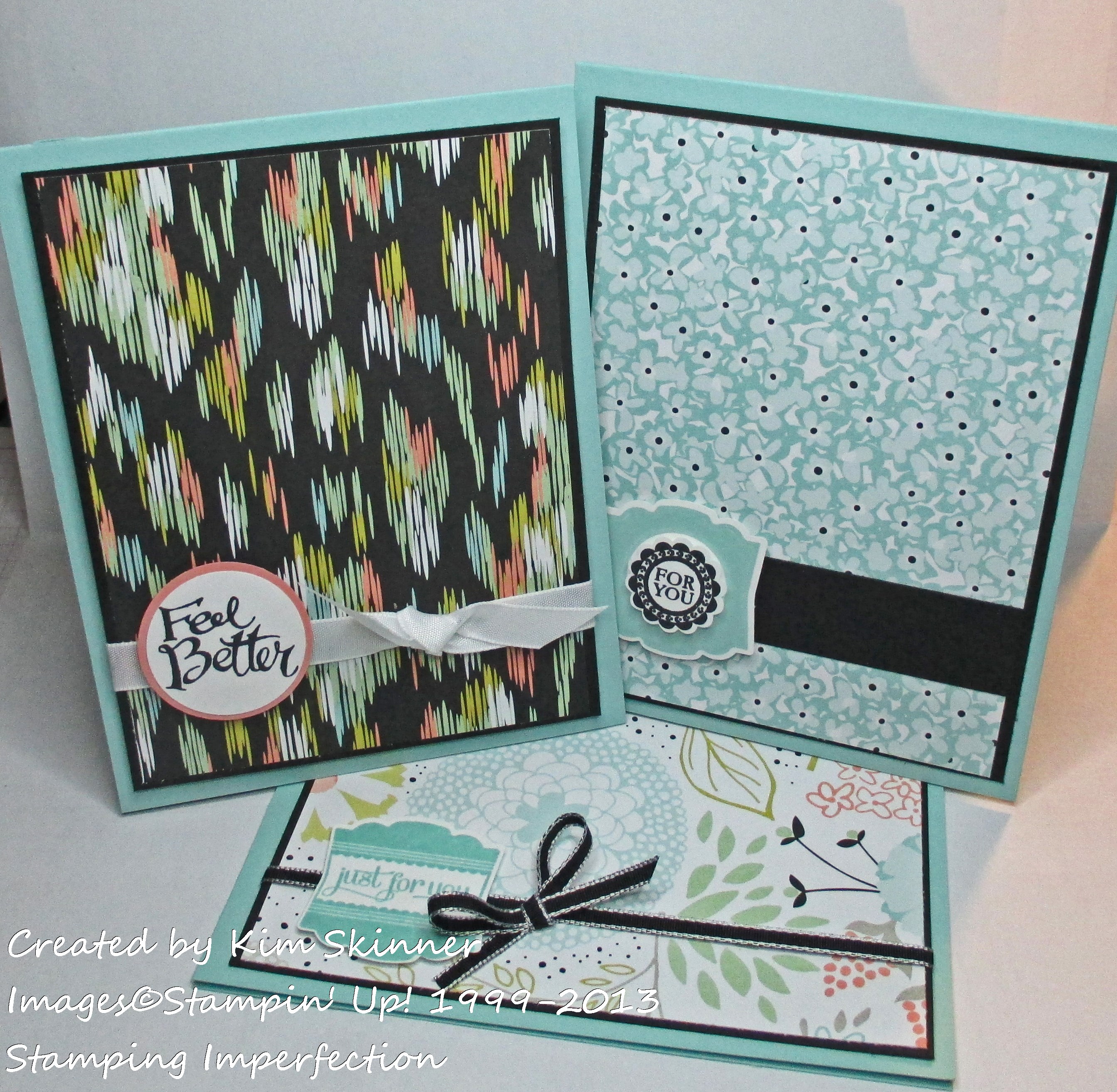 Stamping Imperfection 3 quick cards