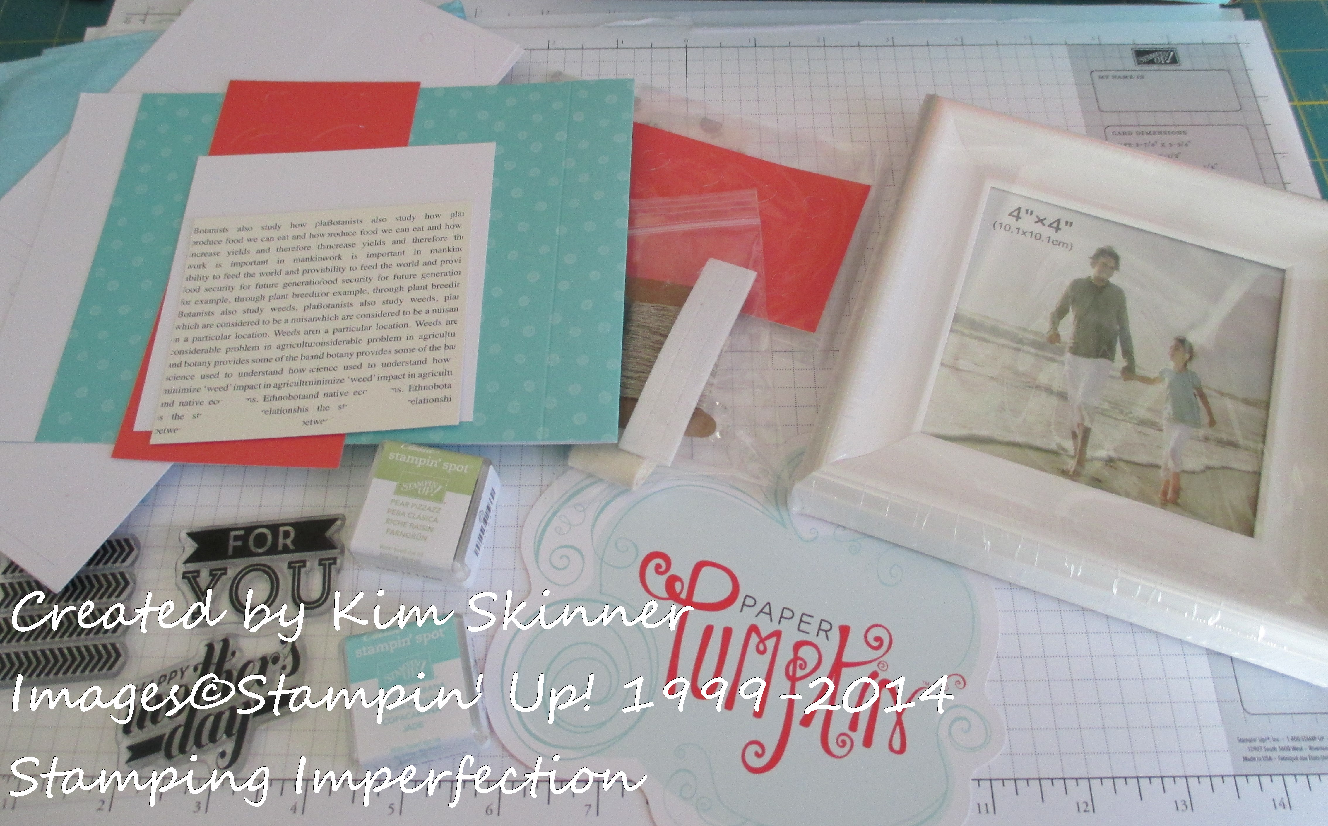 Stamping Imperfection frame projects