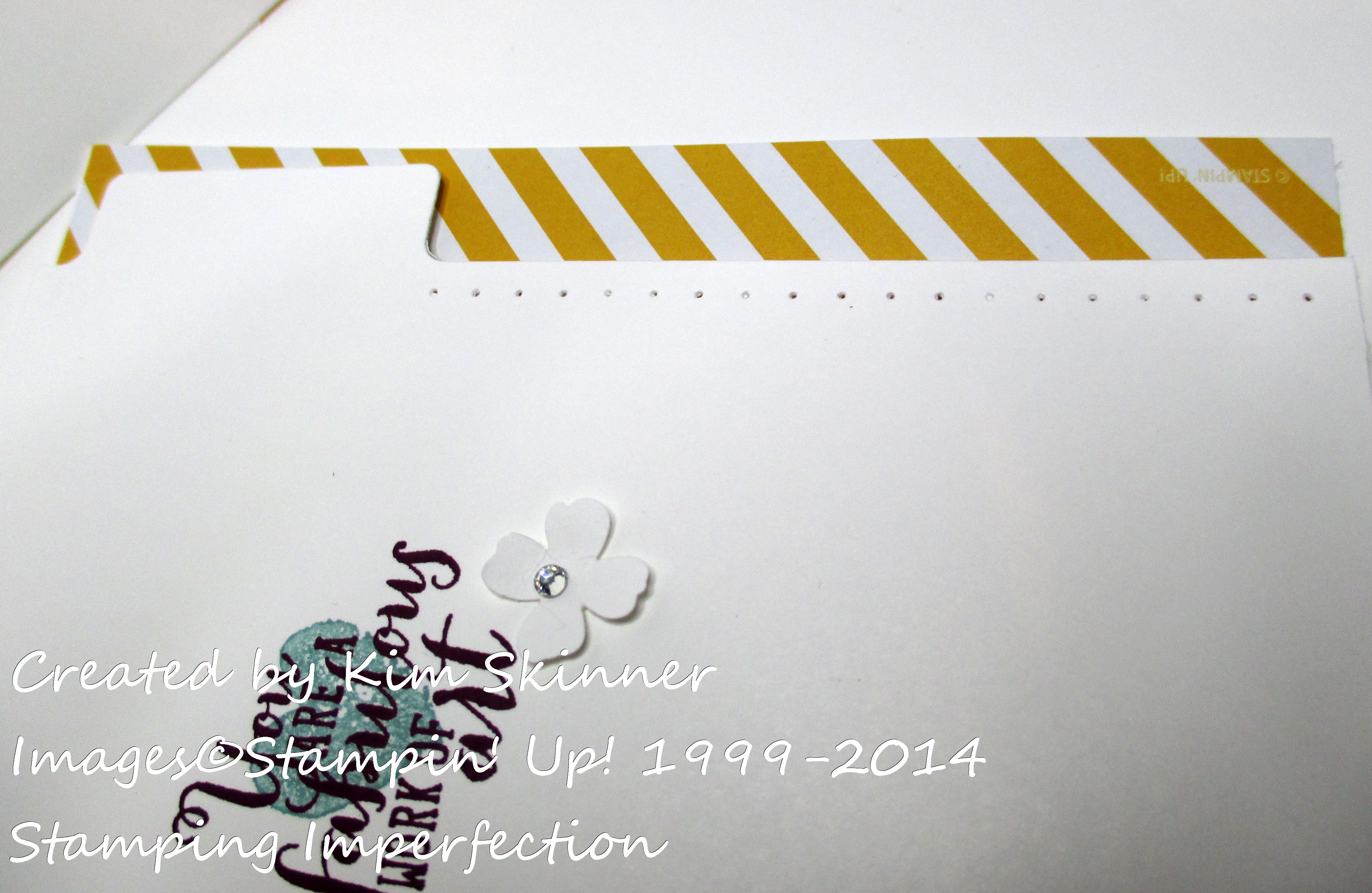 stamping imperfection file tab card