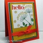 stamping imperfection make a hello silouhette