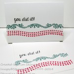 Stamping Imperfection clean and simple one layer card +video quick tip