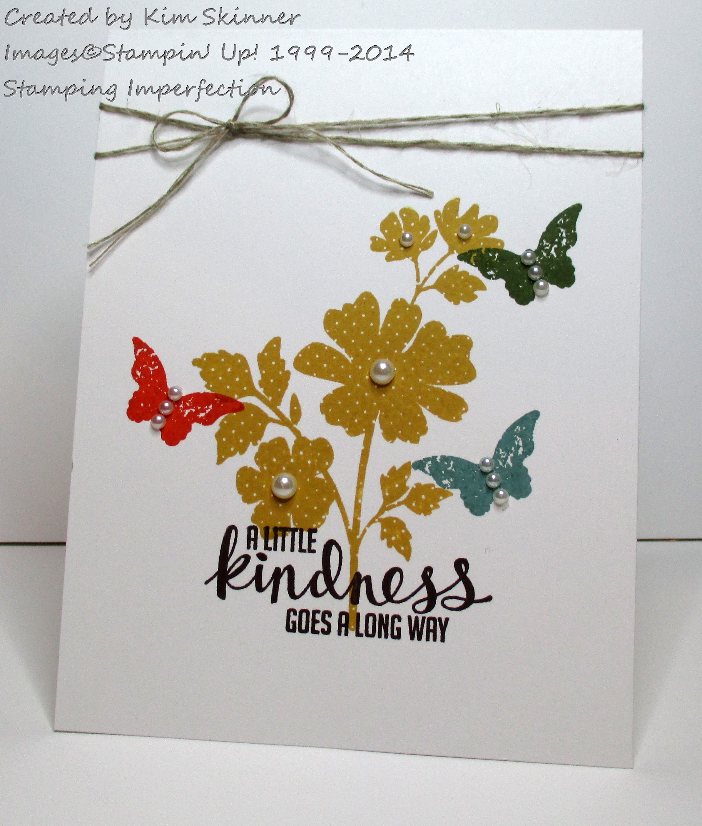 Stamping Imperfection Single Layer Card