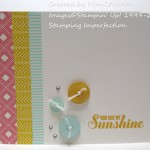 Stamping Imperfection Quick Washi Tape Card