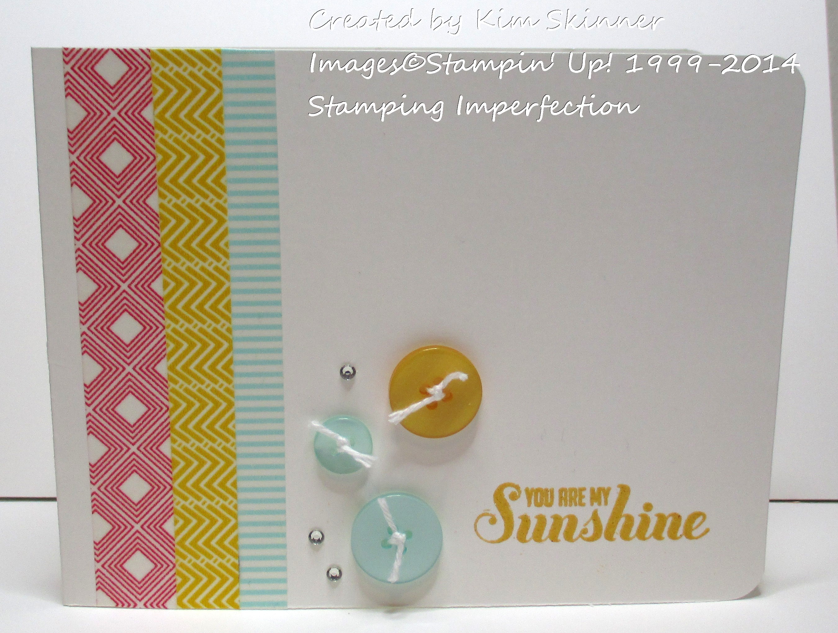 Stamping Imperfection Quick Washi Tape Card