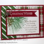 Stamping Imperfection Ornamental Pine Card with the Paper Craft Crew Sketch