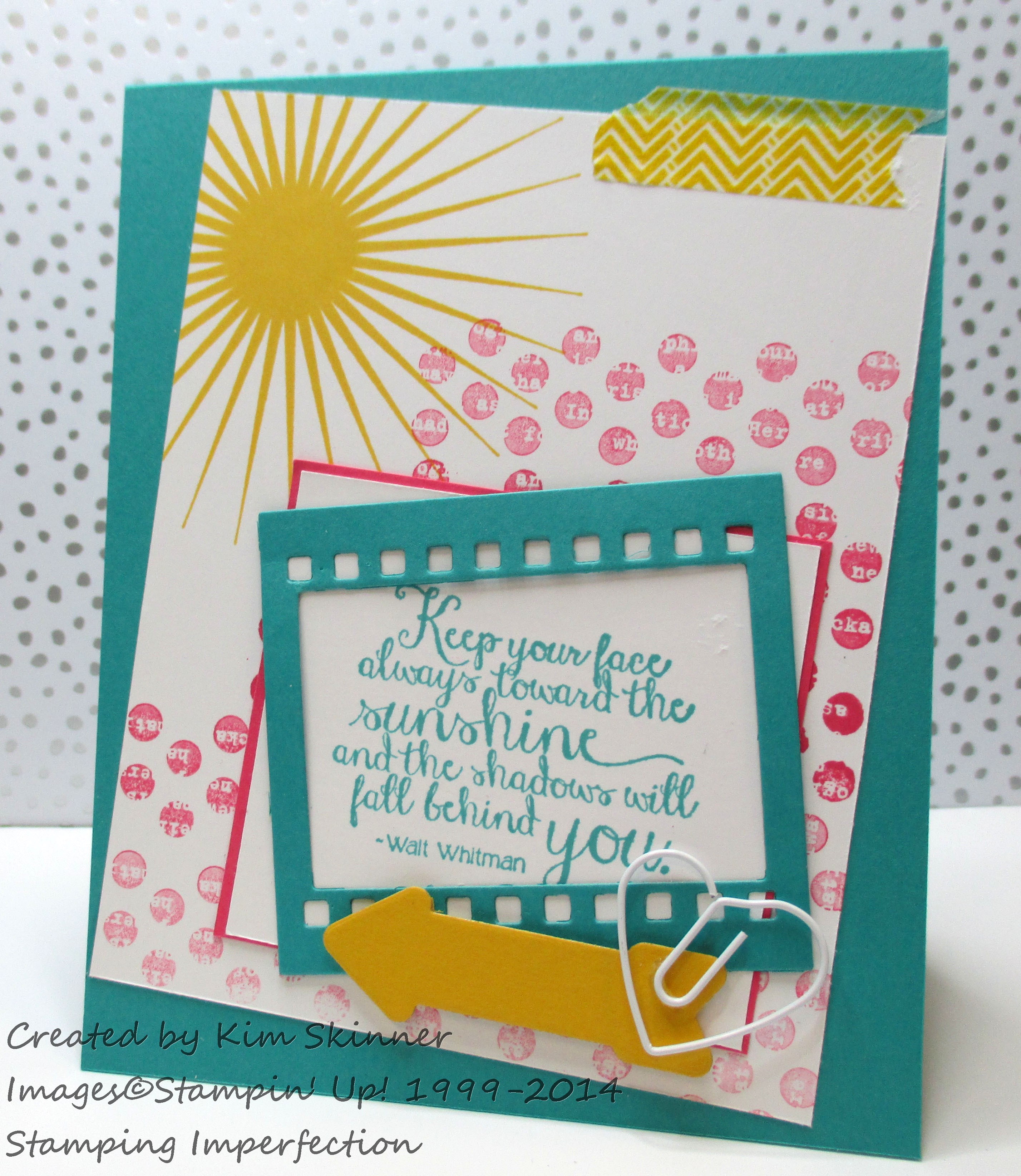 Stamping Imperfection Trendy card with the Paper Craft Crew Sketch