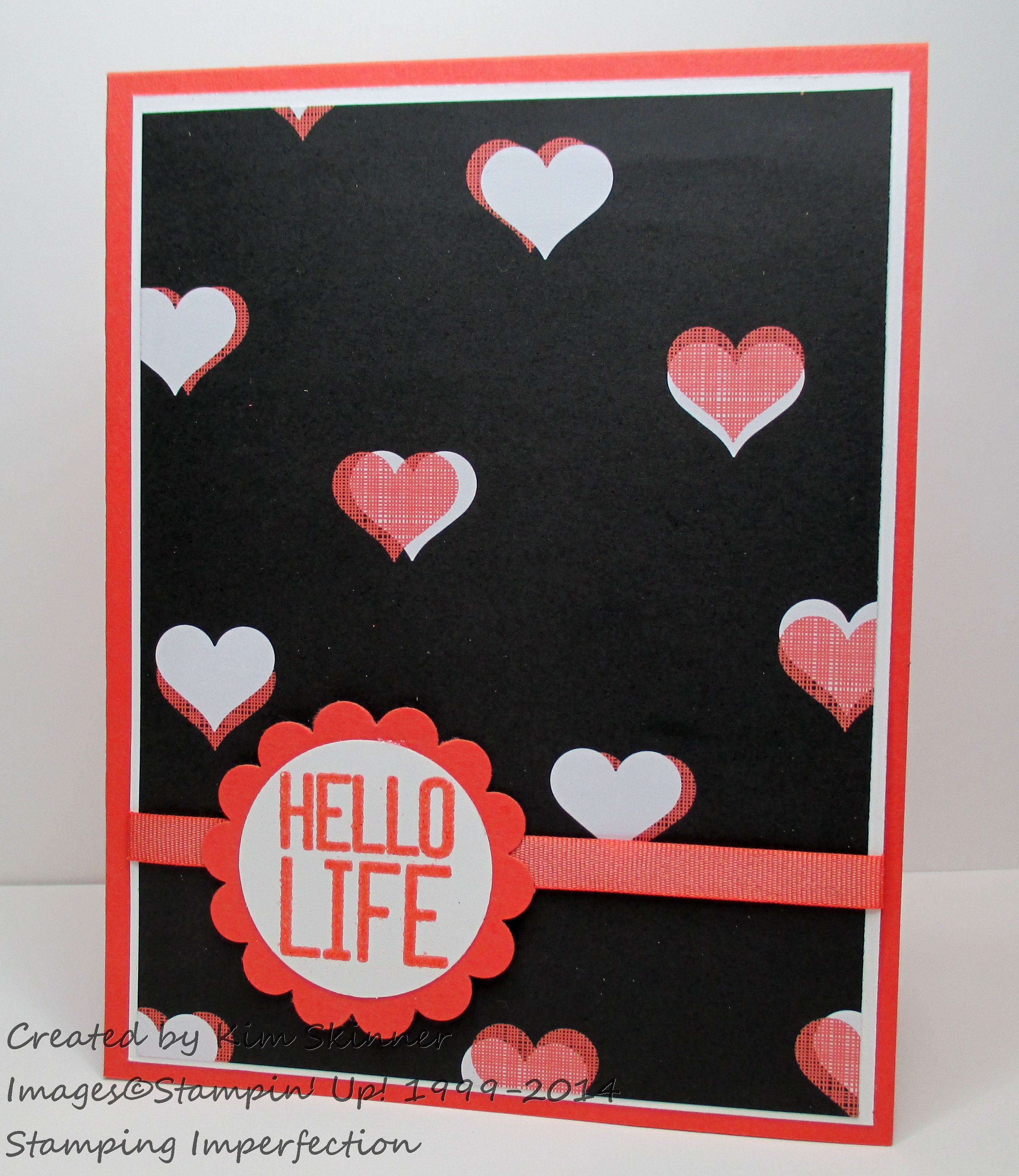 Stamping Imperfection Quick Card Hello Life