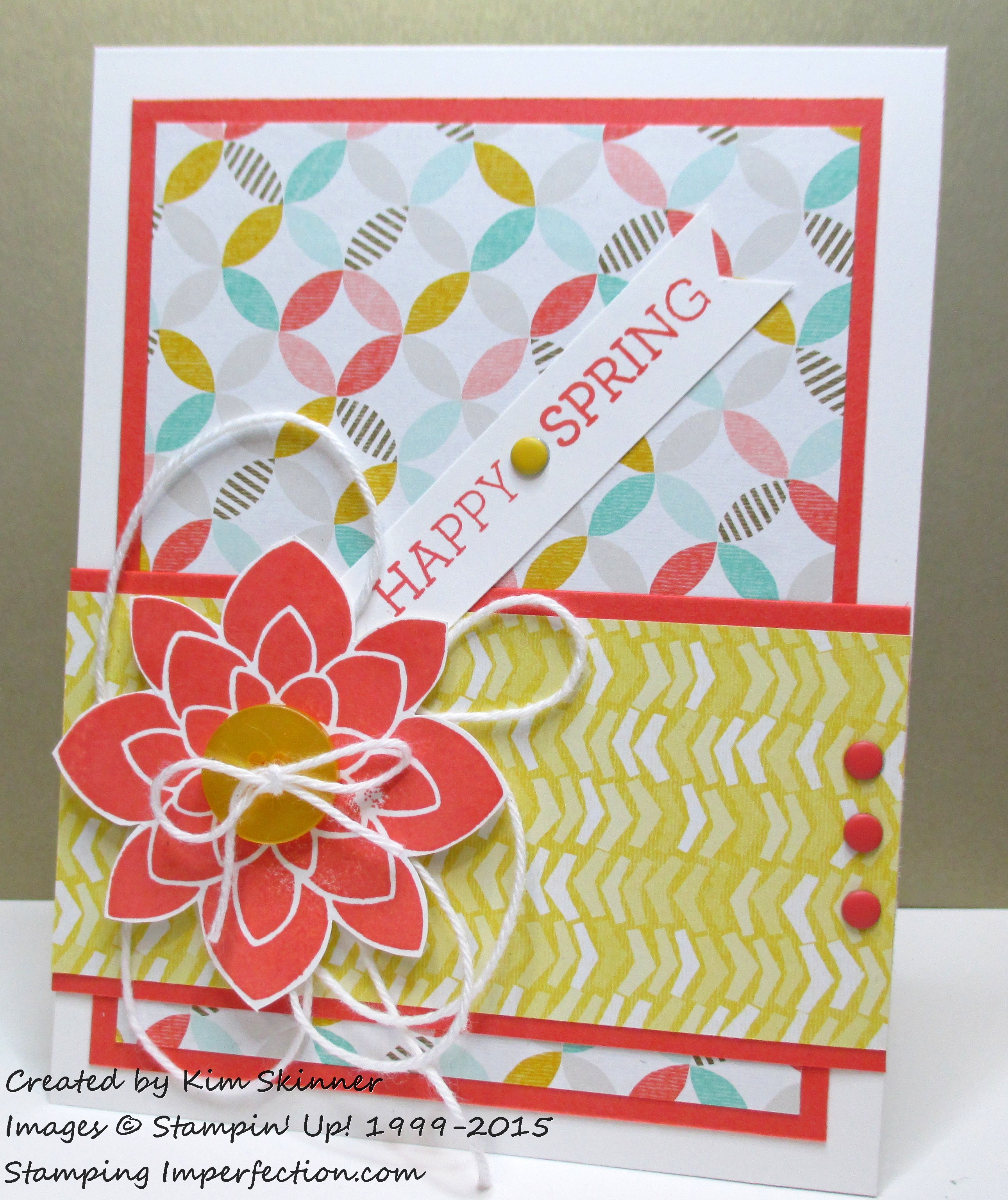 stamping imperfection quick hello spring card