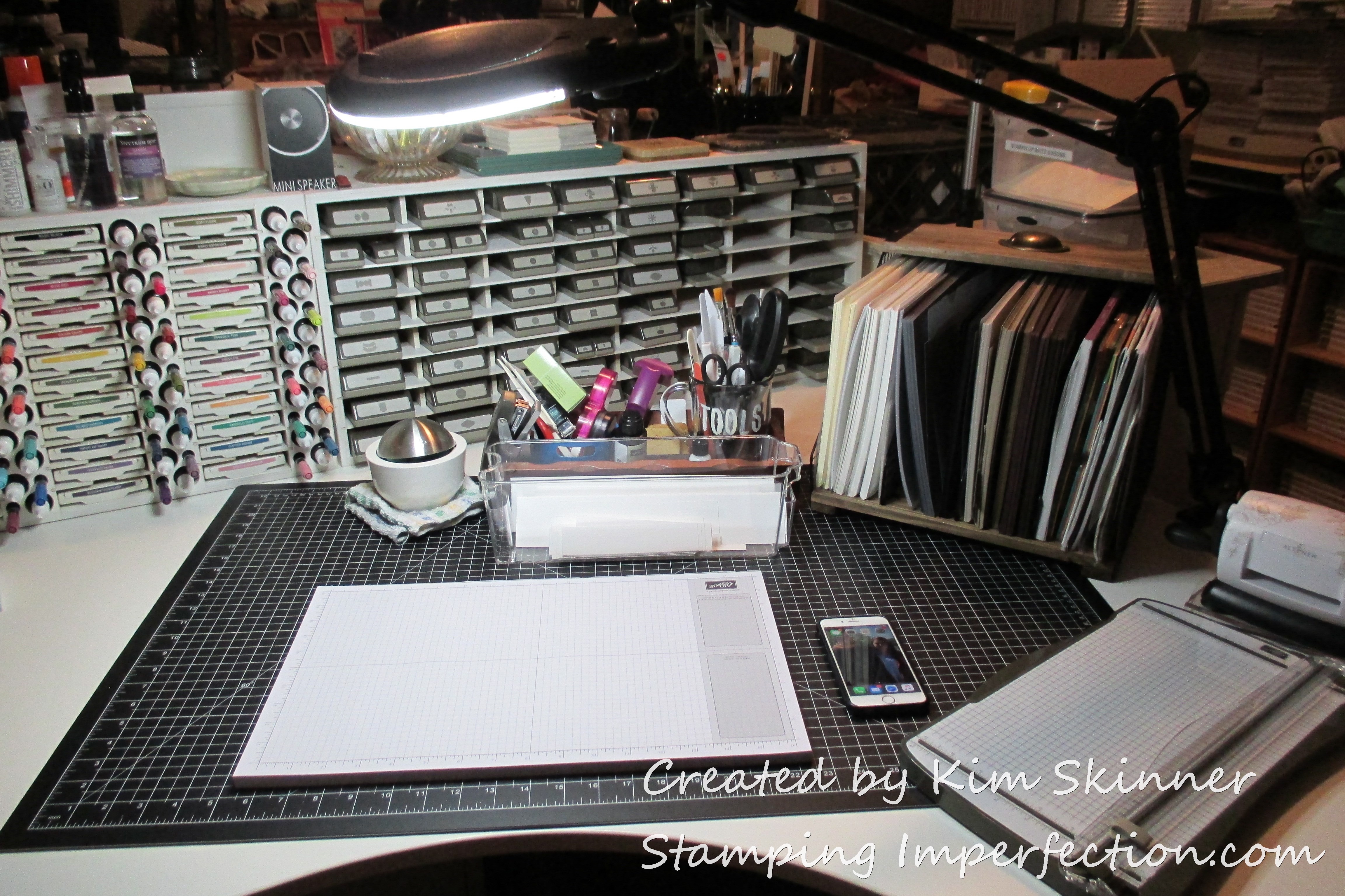 Stamping Imperfection Craft Desk