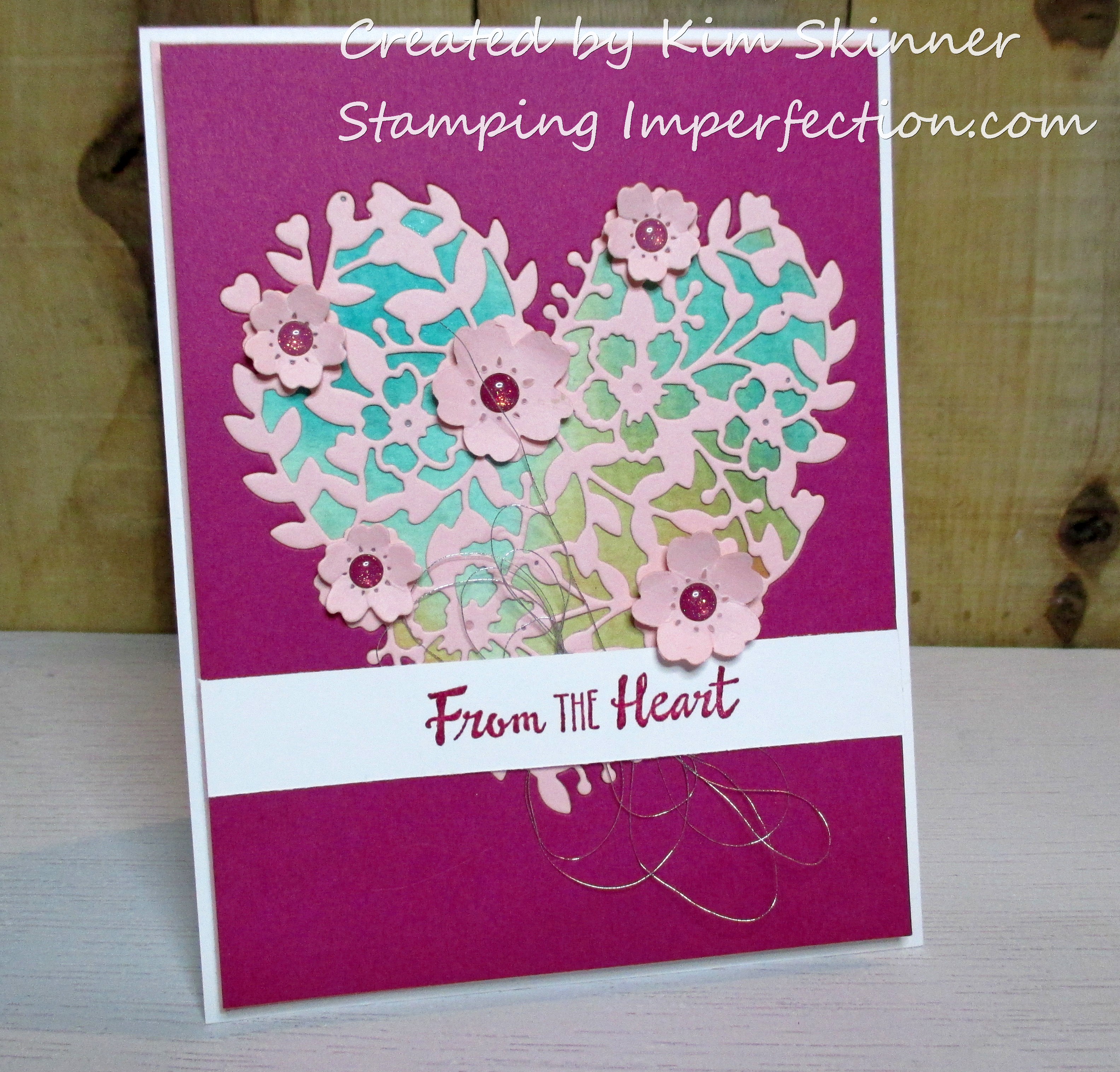 Stamping Imperfection Bloomin' Hearts