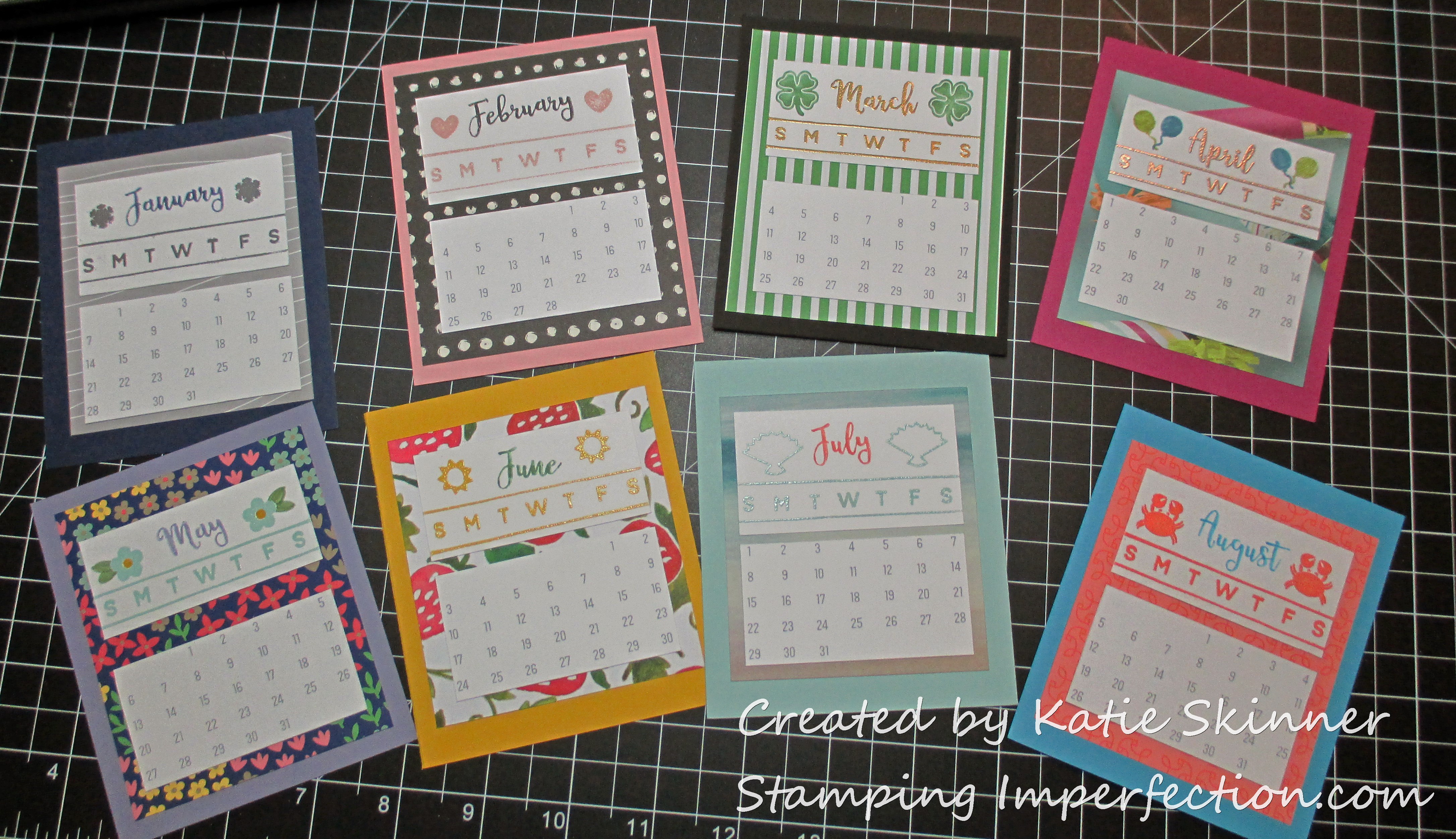 katie_calendar Stamping Imperfection