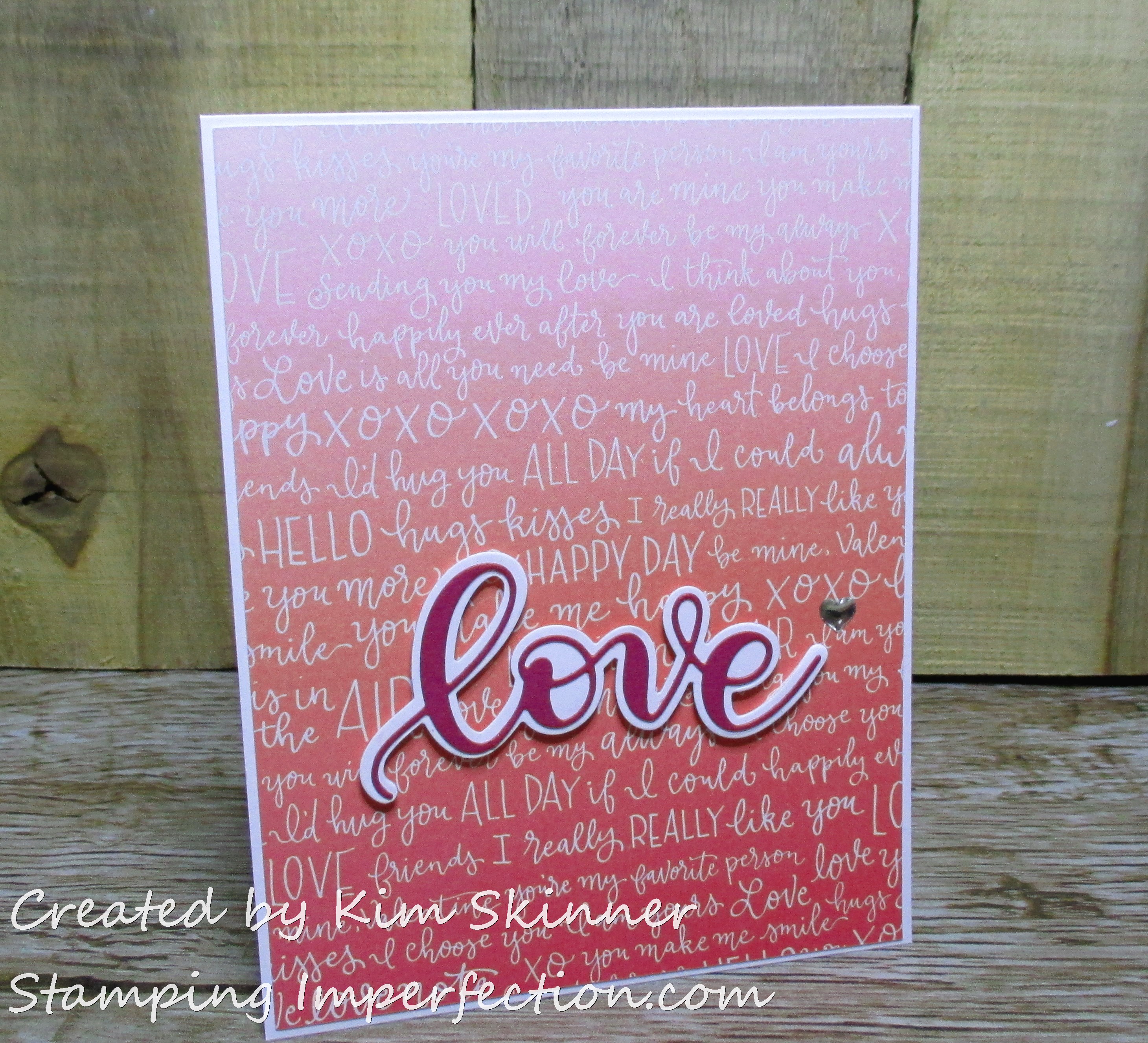 Stamping Imperfection Simon Says Stamps Really Love You