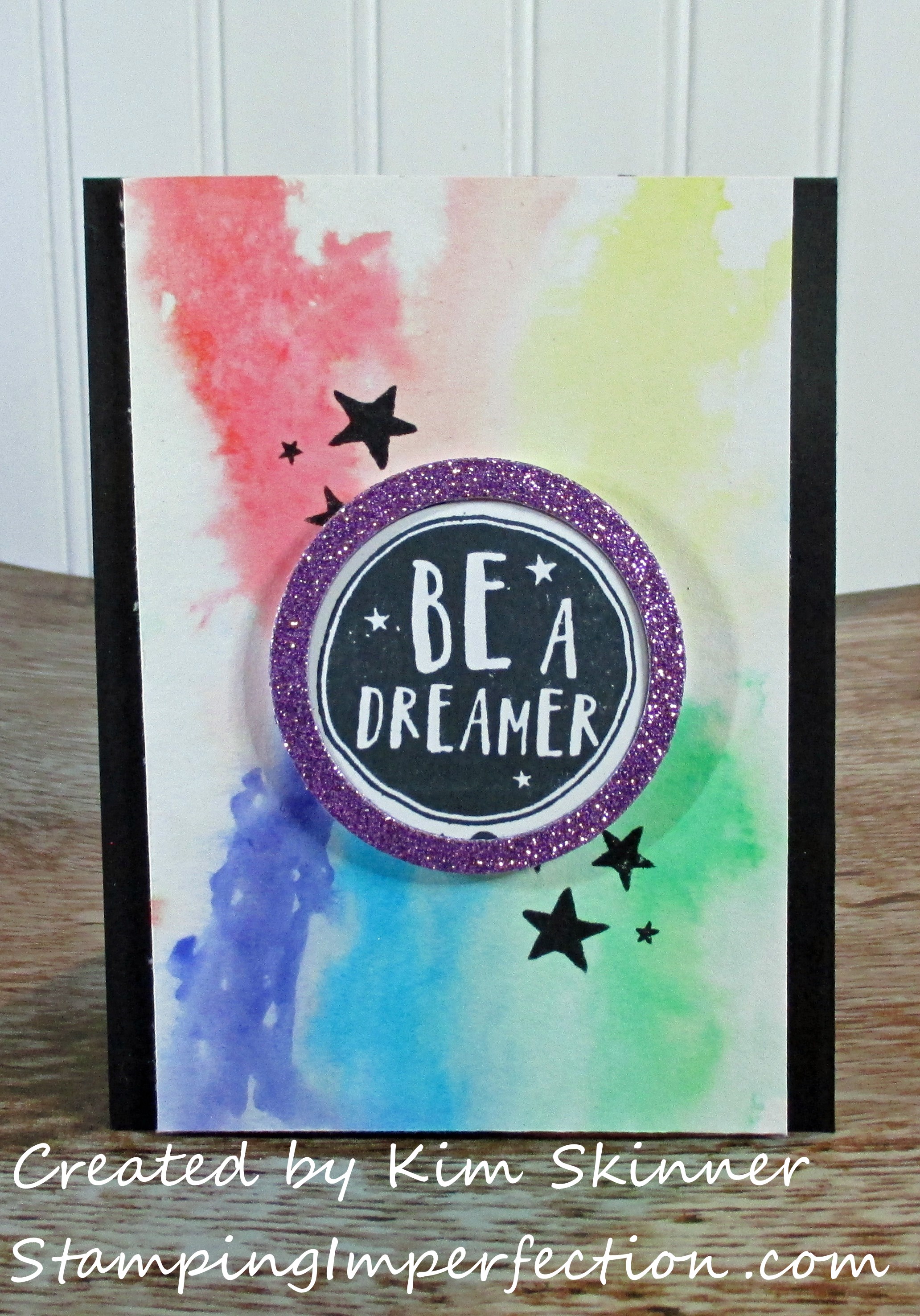 Stamping Imperfection Watercolor Dreamer