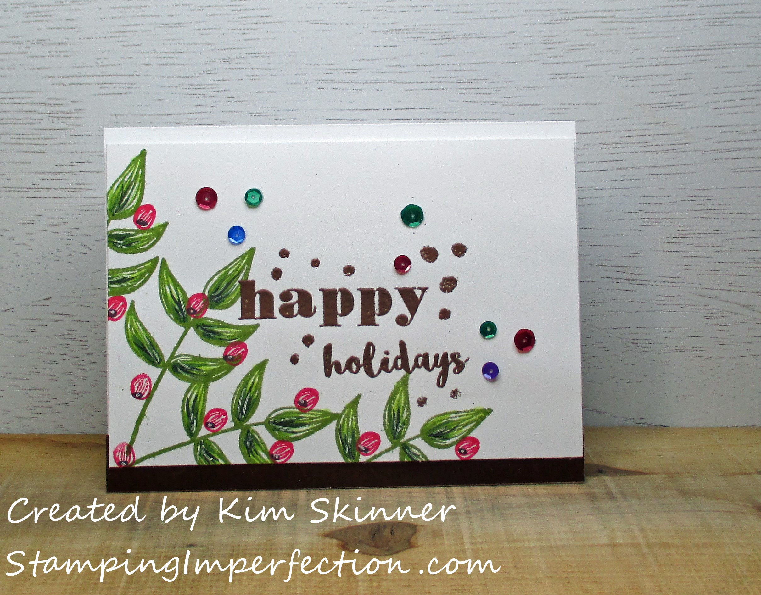 Stamping Imperfection Last Minute Holiday Cards