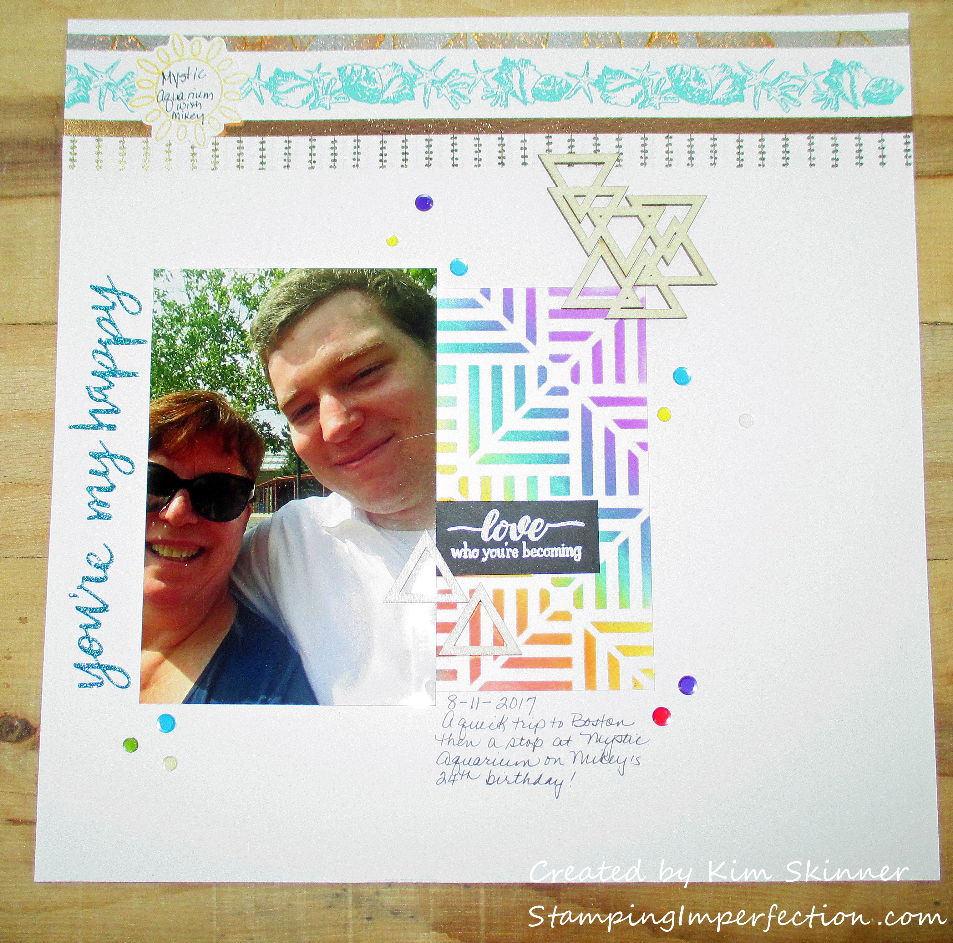 Stamping Imperfection Scrap Challenge Yourself