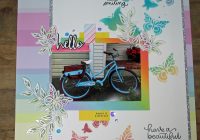 Stamping Imperfection Distress Oxide and Stencil Scrapbook Layout