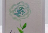Stamping Imperfection Watercoloring Florals