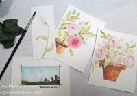 Stamping Imperfection Watercolor Efforts