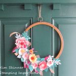 Craft Stash Diving:  Using Your Stash To Make A Floral Wreath
