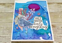 catherine pooler's unsinkable collection with alcohol ink background
