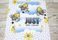 Simon Says Stamp Bee Yourself with Stenciled Clouds