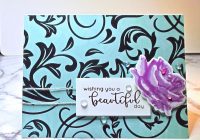 Use Metallic elements to add a special touch to cards.